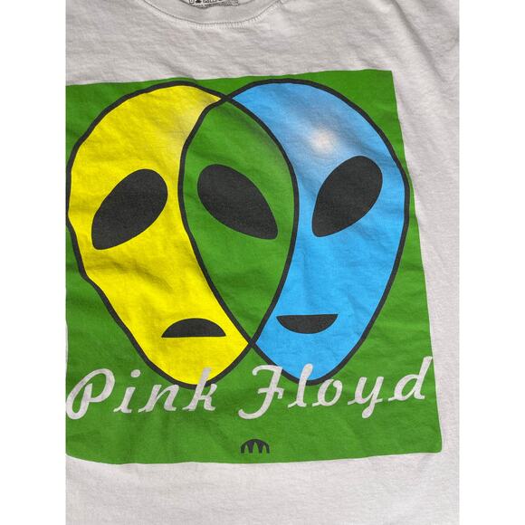 Pink Floyd Alien Faces Graphic Tee Gray L - Picture 5 of 6